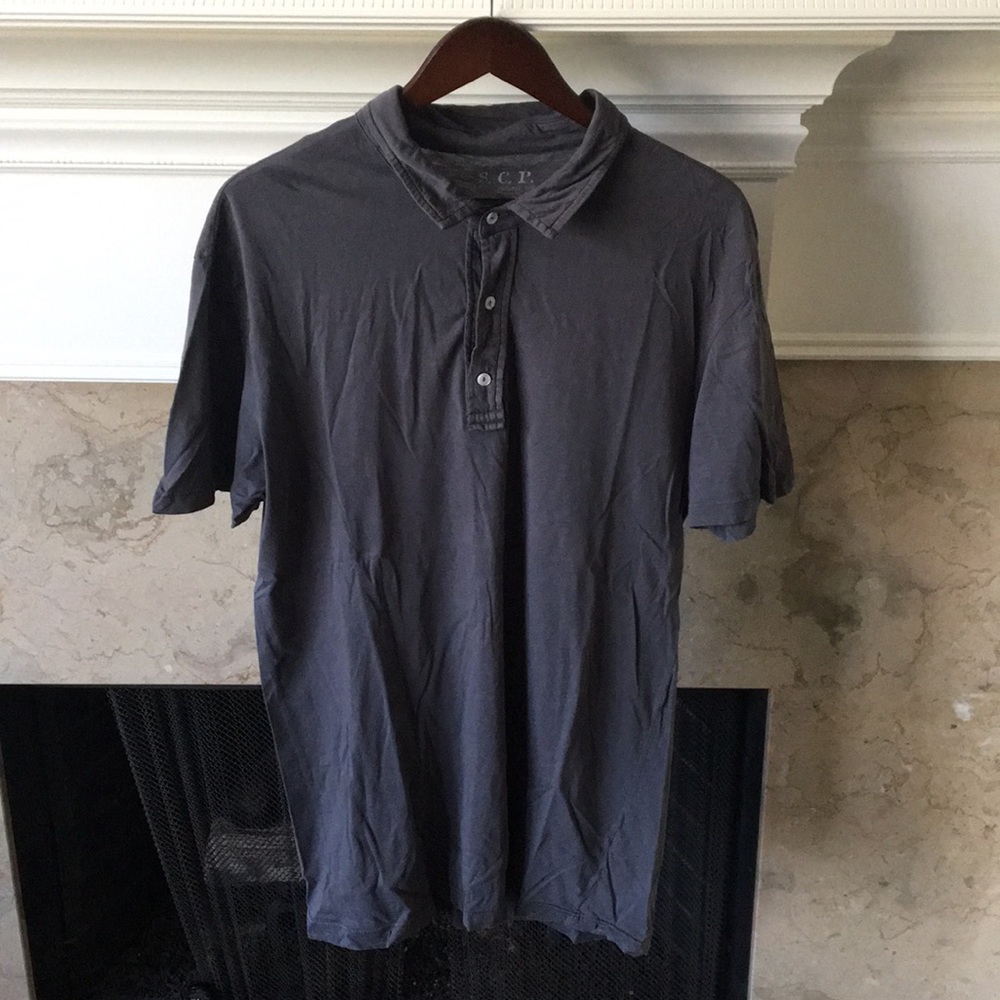 S.C.P. Gray Soft Polo- XXL